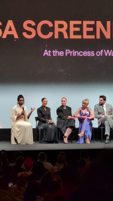 Nia DaCosta and the cast of Hedda