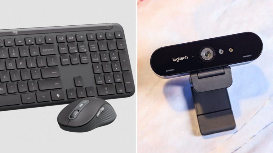 Logitech MK955 keyboard combo and Logitech Brio 4K