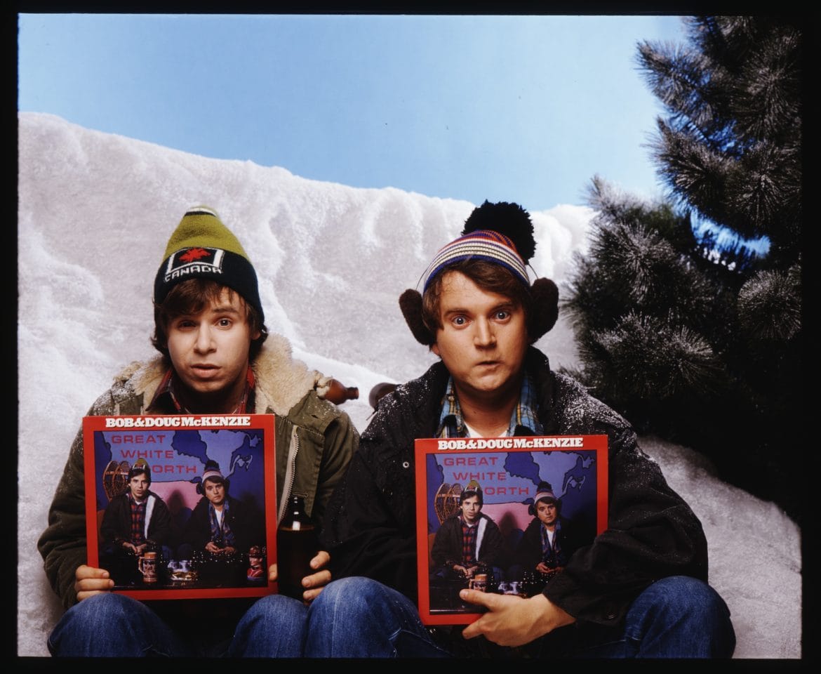 Rick Moranis and Dave Thomas as Bob & Doug McKenzie