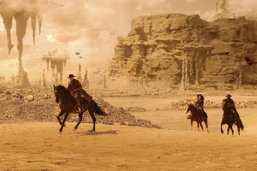 Anson Mount as Captain Pike, Christina Chong as Laโan Noonien-Singh, and Babs Olusanmokun as Dr. MโBenga